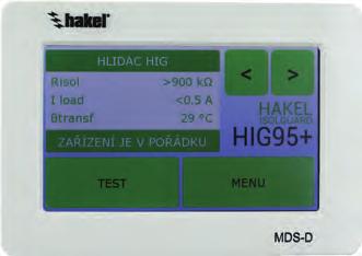 Umożliwia analizę obciążenia cieplnego i prądowego transformatora separacyjnego HIG97 EKSTREMALNIE SZYBKA REAKCJA ISOLGUARD HIG97 jest przeznaczony do monitorowania stanu izolacji trójfazowych