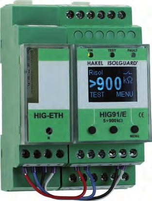 ISOLGUARD HIG9x/E produkcji firmy HAKEL typu ISOLGUARD 91/E, HIG92/E, HIG93/E, HIG94/E, HIG95/E są przeznaczone do monitorowania stanu izolacji jednofazowych i trójfazowych izolowanych układów IT,