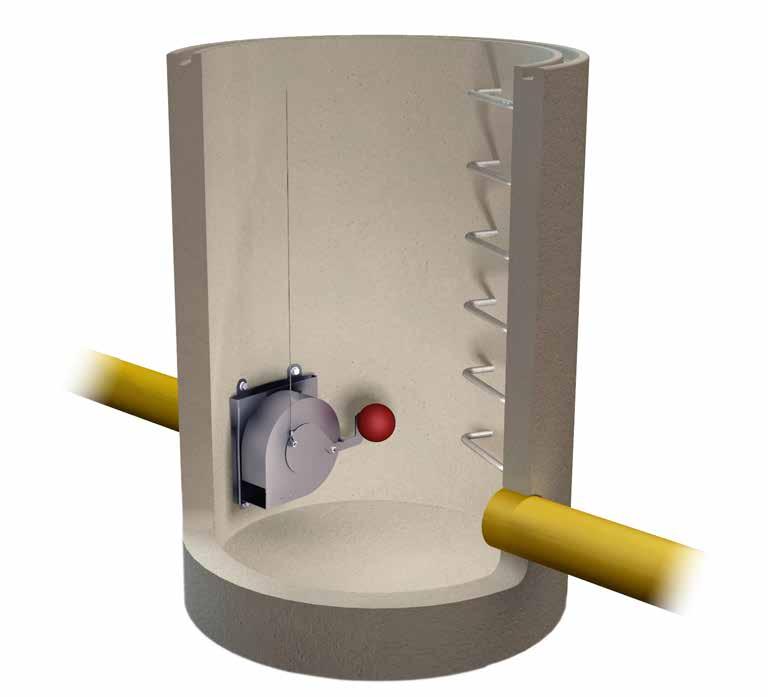 Wyposażenie dodatkowe do montażu regulatora przepływu Regulator przepływu ACO Q-Brake Vortex może zostać wyposażony w różne rodzaje mocowania, w zależności od rodzaju studni prostokątnych lub