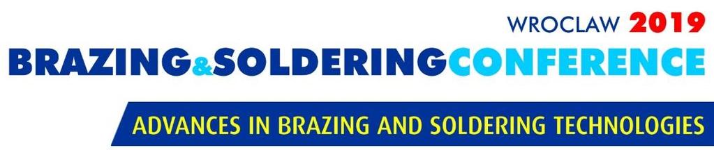 THURSDAY 19.09.2019 9 30 9 50 10 10 10 30 SESSION IV SOLDERING/BRAZING OF TITANIUM AND ALUMINUM ALLOYS Chairmen: D. Sekulic, G.