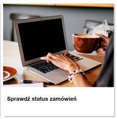 Status Zamówień Dodatkowo na stronie głównej wybierz usługę wprowadzone zostało okno wyszukiwania, które po wpisaniu identyfikatora