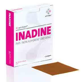 UNIEPRZYJEMNEGO ZAPACH Inadine Nieprzywierający, kontaktowy opatrunek Inadine z jodyną powidonową, posiada szerokie spektrum działania oraz zapewnia długotrwały efekt antyseptyczny.