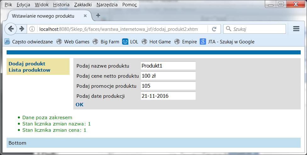 5 Prezentacja wyników 6.