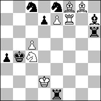 6 pochwała nr 650 - Żivko JANEVSKI (Macedonia) Samozwiązania czarnych figur na c4 połączone z odblokowaniami pól czarnemu królowi i