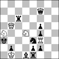 G:f3+ H:e3# 1.S:g5+? Ke5 2.Gf3+ H:e3# (2.Ge~? W:e3!) 1.Hd4? He3! 1.Hf4! ~ 2.Hd6+ e:d6# 1...He3+ 2.Sd4+ H:e4# 1...g:f4+ 2.Gd5+ W:d5# 1...e:f6+ 2.Hd6+ G:d6#.