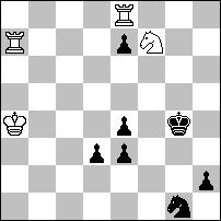 Kg7 H:d8 pat. II-IV nagroda ex ae. - nr 868 - Paweł ARESTOW (Rosja) Żywa gra lekkich figur z przewidującą na kilka ruchów naprzód ofiarą pionka 4.c5 w celu uzyskania pata. 1.Gg7! (1.Gc5? Gd2+ 2.