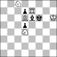 Wstep daje i odbiera pole królewskie. 1.Sd~? ~ 2.Hd5# 1...Ge4! 1.S:c3? ~ 2.Hd5# 1...Ge4 2.H:e4# 1...b:c3! 1.Sb6? ~ 2.Hd5# 1...Ge4 2.S:c4# 1...Kd6 2.S:c4# (2.S:d7?)1.