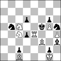 5 pochwała - nr 1037 Dieter MÜLLER (Niemcy) Option, anti - Reversal 1.Kg2? tempo 1... d3 2.We4# 1...Sb6! 1.Wd2?~ 2.W:d4# 1...d3+! 1.G:d4? ~ 2.H:c5# 1...K:d4 2.We4# 1...Sb3! 1.Gd6? ~ 2.H:c5# 1...c:d6!