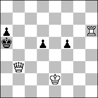 Problemista 1986 21 TT #3 (3+3) #3 (10+7) 6 pochwała - nr 846 Andrzej BABIARZ Zamiana matów w miniaturze. 1.Wh7? Kf8 2.Wgg7 ~3.Wh8# 1 0-0-0! 1.Wc7! Kd8 2.Wh7 ~3.