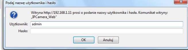 2. Wejdziesz na stronę, zaloguj się: Login: admin Hasło zostawid puste 3.