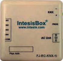 liczba sterownaych jednostek: 1 wewnętrzna Interfejsy KNX Uty-VKsX Sterowanie poprzez rozproszoną instalację inteligentnego budynku KNX Maks.