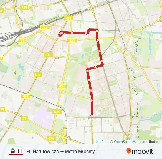 Kierunek: Pl. Narutowicza 14 przystanków WYŚWIETL ROZKŁAD JAZDY LINII Woronicza 04 34A Wołoska, Warszawa Wołoska 04 Rozkład jazdy dla: tramwaj 11 Rozkład jazdy dla Pl.