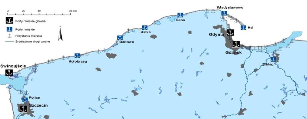 funkcji turystycznej (marina) oraz rybackiej występował dotychczas wysoki poziom wykorzystania możliwości eksploatacyjnych portu w Ustce.