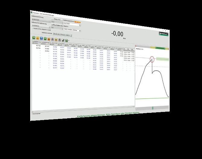 SZYBKOŚĆ I JAKOŚĆ 16 OPROGRAMOWANIE TORKMASTER KALIBRACJA Z NORMĄ DIN EN ISO