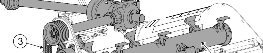 ROZDZIAŁ 3 PRONAR BK110M / BK140M / BK160M / BK180M / BK200M / BK250M 3.5 UKŁAD PRZENIESIENIA NAPĘDU RYSUNEK 3.4 Układ przeniesienia napędu.