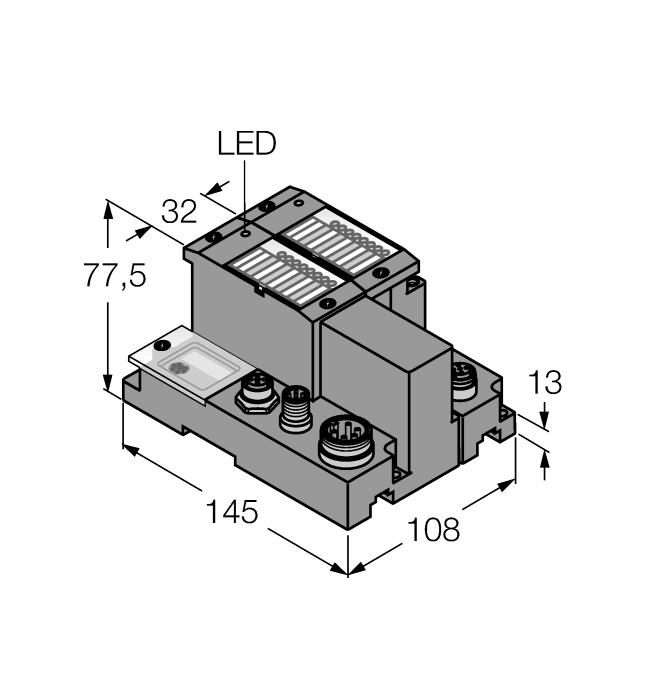 Typ Nr kat. 1545028 Liczba kanałów 2 Dimensions (W x L x H) 108 x 145 x 77.5 mm Napięcie zasilania max. system supply current I mb (5V) Max. sensor supply I sens max.