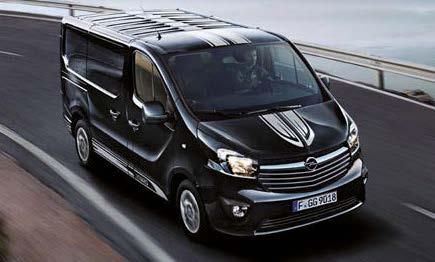 1. W SPORTOWYM STYLU. Pakiet Sport, dostępny dla wszystkich modeli Opla Vivaro, oferuje nie tylko niepowtarzalną stylizację wnętrza i nadwozia, ale również praktyczne elementy wyposażenia. 2.