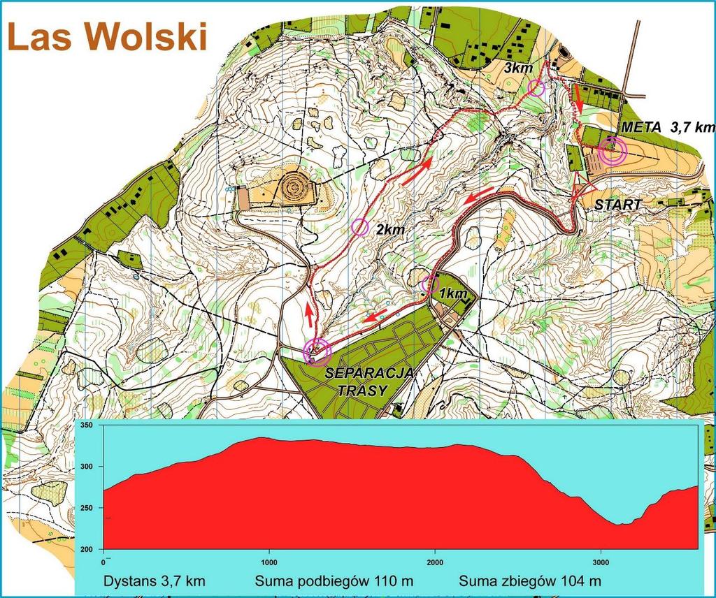2. Przyjazna Trójka, Nordic Walking Godzina startu 11:00 / 11:05 Trasa adresowana jest dla osób, którzy chcą sprawdzić swoje umiejętności na krótszym dystansie, gdzie przeważa nawierzchnia asfaltowa.