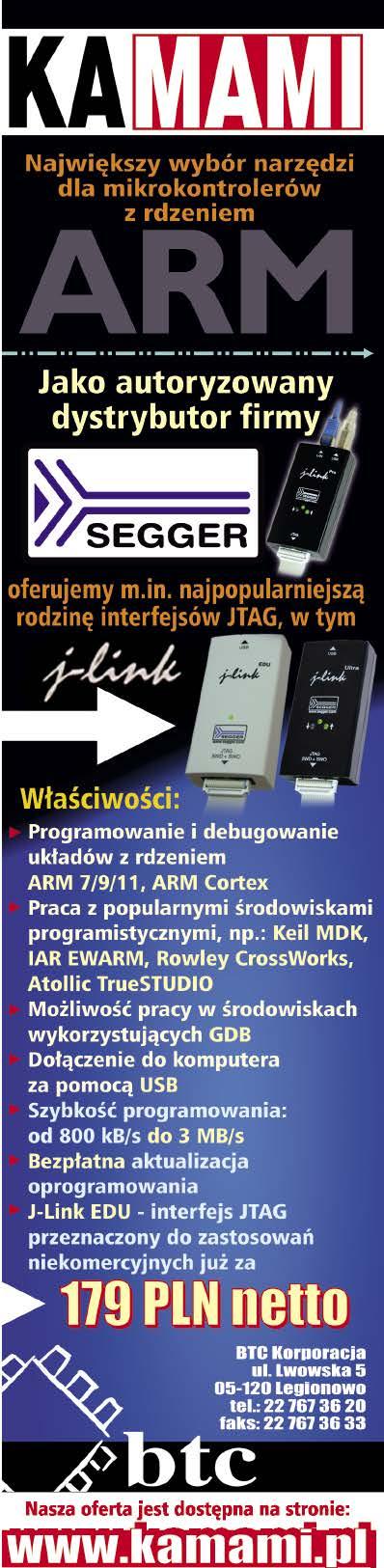 Programatory ISP dla mainstreamowych mikrokontrolerów przegląd praktyczny 2014 Zalety corteksowego świata Konstruktorzy korzystający z mikrokontrolerów wyposażonych w rdzeń ARM Cortex-Mx nie muszą