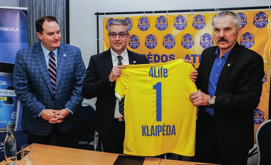 Umowa została oficjalnie podpisana podczas spotkania z udziałem dyrektora generalnego FK Atlantas, Vacysa Lekevičiusa, wiceprezesa 4Life na Europę, Rafaela Fernándeza, globalnego wiceprezesa firmy,