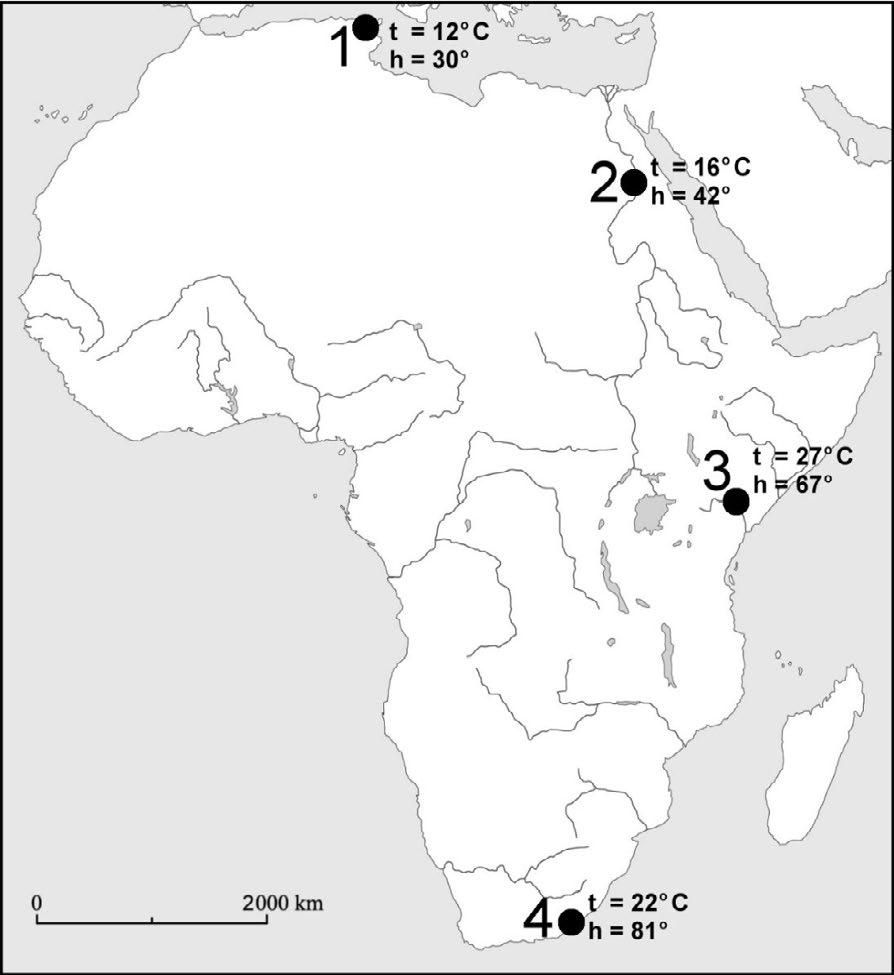 Zadanie: 031 Na mapie numerami 1.-4.