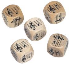 5 kostek z nadrukiem nut pentatonicznych: c, d, f, g, a, c. - Kostki z nutami rytmicznymi 29,90 zł. Kostki umożliwią przeprowadzenie różnych zabaw i uczynią lekcje muzyki atrakcyjnymi.