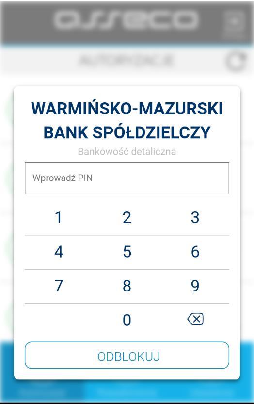 - w takim przypadku, konieczne będzie ponowne powiązanie urządzenia mobilnego z systemem bankowości internetowej ( zgodnie z punktem 3 tej instrukcji ) b) automatyczne wylogowanie po 10 sekundach - w