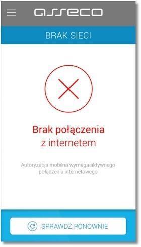 d) brak blokady ekranu na urządzeniu mobilnym - w aplikacji mtoken Asseco MAA zastosowana jest kontrola, czy urządzenie autoryzujące posiada blokadę ekranu.