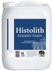 Produkty krzemianowe na elewację Histolith Kristallin * Dwuskładnikowa, czysto krzemianowa farba w postaci suchego proszku do rozmieszania ze spoiwem Pigmenty i wypełniacz do dwukomponentowego