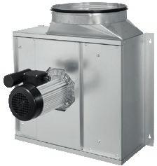 wentylatory kuchenne COOKVENT Wentylator promieniowy z silnikiem zlokalizowanym poza strumieniem powietrza, przeznaczony głównie do stosowania w wyciągach kuchennych.