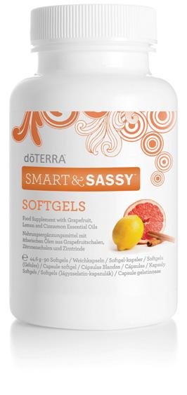 SMART & SASSY SMART & SASSY MIESZANKA AKTYWNA 15 ml Smart & Sassy to zastrzeżona mieszanka, składająca się z następujących olejków eterycznych: grejpfruta, cytryny, mięty pieprzowej, imbiru oraz