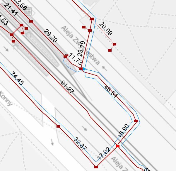 Wprowadzona została możliwość definiowania geometrii dla obiektów wewnętrznych na mapie. Dzięki temu obiekty takie jak kable, złącza itp.