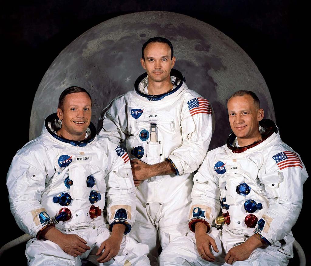 Członkowie misji APOLLO 11 MICHAEL COLLINS pilot modułu dowodzenia