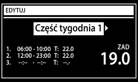 4. Dni, w których obowiązują powyższe ustawienia.