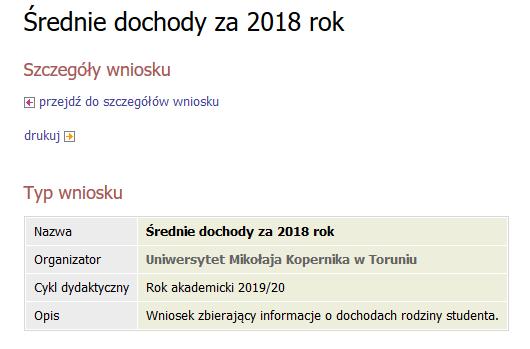 Po zatwierdzeniu zobaczysz szczegóły swojego oświadczenia