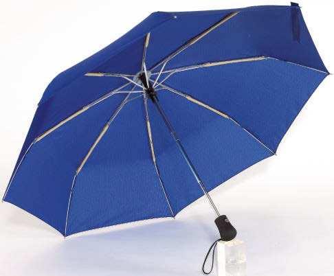 21 Parasol automatyczny trzy częściowy Automatyczny, wiatroodporny, kieszonkowy parasol trzyczęściowy z metalowym trzonem, szkieletem z aluminium, plastiku i włókna szklanego, metalowymi końcówkami,