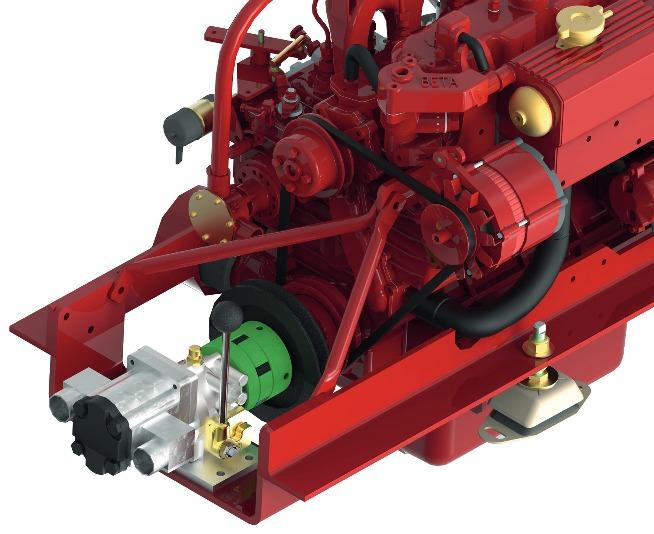 Pompy hydrauliczne opcja Na wielu jednostkach wykorzystuje się pompy hydrauliczne do napędu urządzeń pracujących na i pod pokładem.
