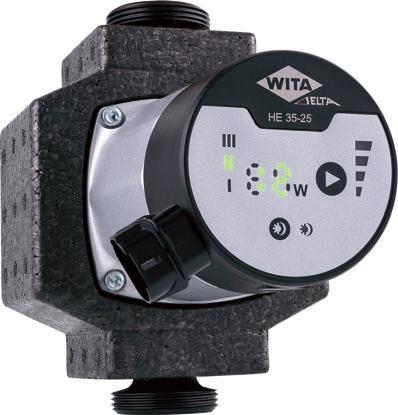 WITA Delta E LED -letnia gwarancja redukcja nocna Wskaźnik zużycia, Maksymalna wydajność, m, m Maksymalny przepływ. l/h.