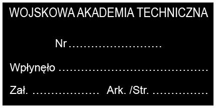 w sprawie konkursu Rektora WAT na najlepszą pracę studenta wykonaną w ramach działalności w kole naukowym WAT Na podstawie art. 23 ust. 1 ustawy z dnia 20 lipca 2018 r.