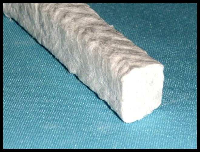 ECP Szczeliwo ceramiczne impregnowane PTFE Szczeliwo splatane z przędzy glinokrzemianowej na pilocie szklanym zaimpregnowanej specjalną kompozycja na bazie PTFE.