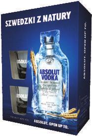 WÓDKA INFO U PH 23 15 500ml 30 99 44 70 1000ml ABSOLUT LIME 33 99 ABSOLUT PEARS 33 99 ABSOLUT KURANT 33 99 ABSOLUT EXTRAKT 33 99 * do wyczerpania zapasów OSTOYA VODKA 33 99 6 99 200ml 16 99 500ml 24