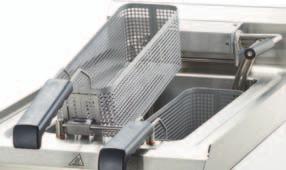 Frytownica elektryczna - panel przedni grawerowany laserowo - kontrolki pracy oraz zasilania - system