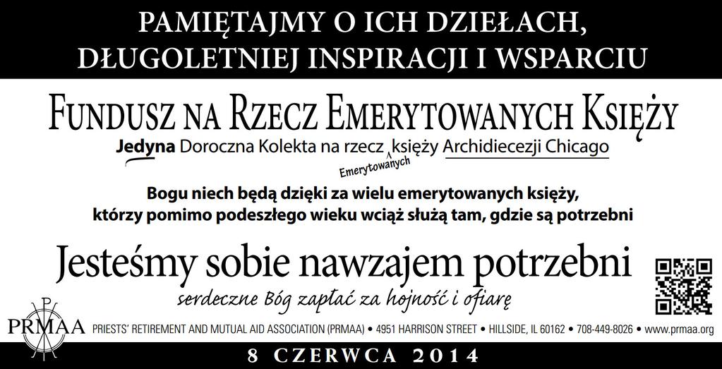 The Ascension of the Lord Page Five Czerwiec 2014r. Drodzy Przyjaciele w Chrystusie, Podczas weekendu 7-8 czerwca br.