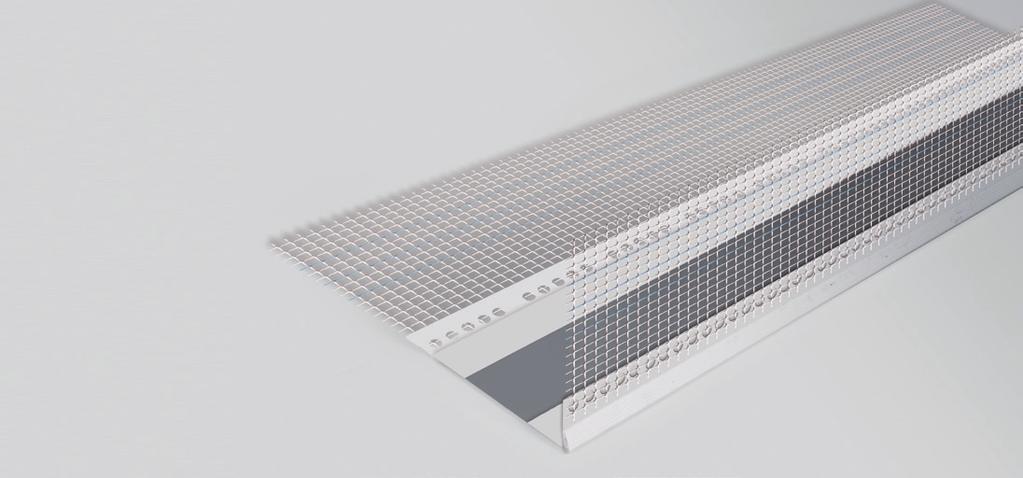 szt. 2,0 m Profil okapowy podtynkowy LTS Listwa do boniowania ENG: Underplaster PVC profile with eaves LTS RU: Капельник ЛТС RO: Profil PVC cu picurator