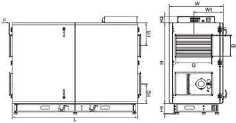 CENTRALE WENTYLACYJNE Centrale wentylacyjne z odzyskiem ciepła Air handling units with heat recovery Centrala wentylacyjna z odzyskiem ciepła Air handling unit with heat recovery RIS H