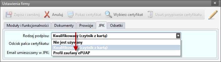 JPK VAT wysyłka za pośrednictwem profilu zaufanego z systemu epuap Uwaga: Jeżeli Użytkownik chce podpisać plik za pomocą Profilu Zaufanego epuap, w pierwszej kolejności zobowiązany jest do założenia