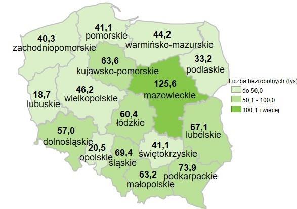 Oferty pracy Bezrobotni Stopa bezrobocia Informacja miesięczna o rynku pracy Sierpień 219 r. Stopa bezrobocia w woj. pomorskim trzeci miesiąc utrzymuje się na tym samym poziomie (,).