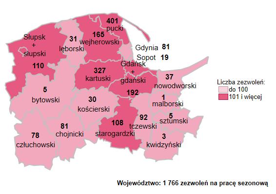 Oferty pracy w województwie pomorskim 1,6 1, 1,,8,6,,2,7 1, 1, Liczba bezrobotnych zarejestrowanych w miesiącu przypadająca na 1 miejsce pracy i miejsce aktywizacji zawodowej zgłoszone w tym samym