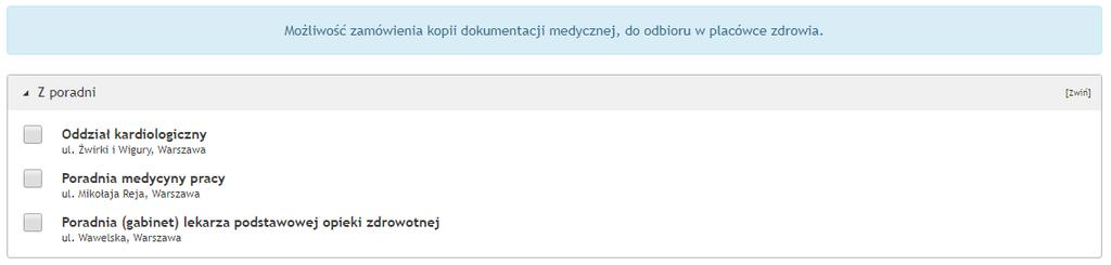 13. Wnioski 57 Rys. 78. Tworzenie wniosku typu "Udostępnianie dokumentacji medycznej" Możliwe jest również wycofywanie wysłanych wniosków.