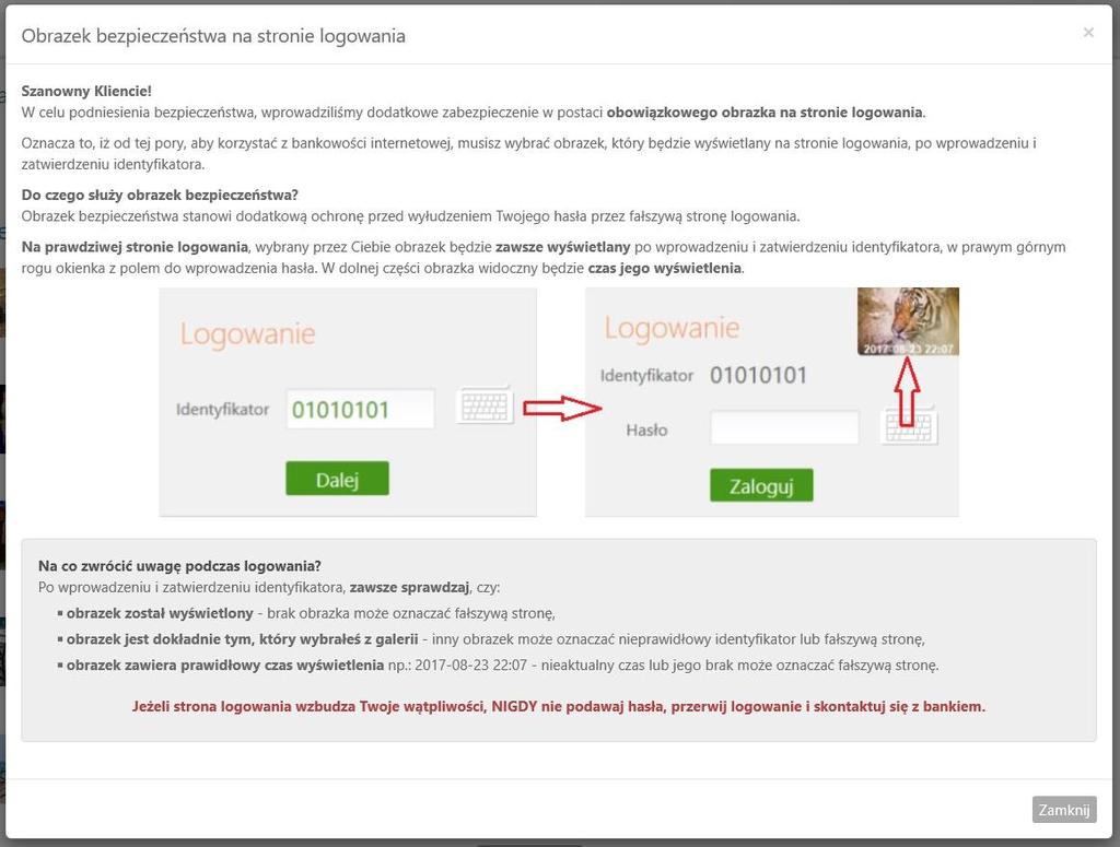 4. Obrazek bezpieczeństwa na stronie logowania element graficzny widoczny w prawym górnym rogu ramki logowania z polem do wprowadzenia hasła.